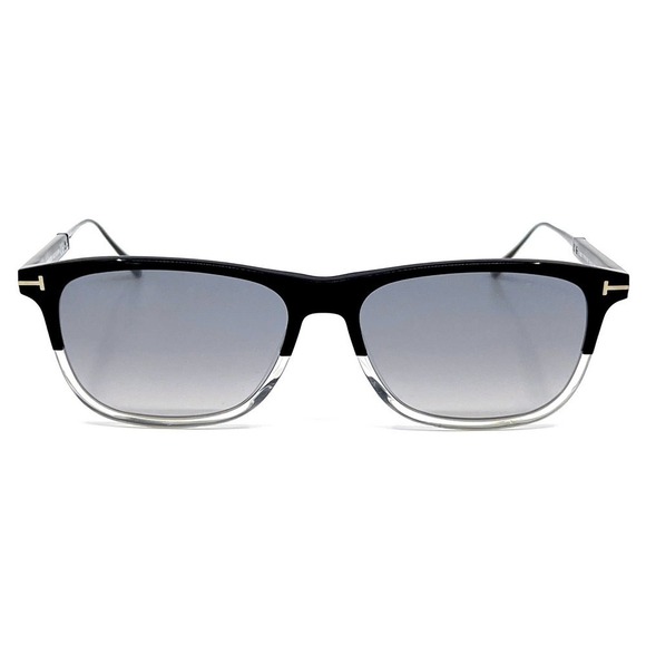 New! Tom Ford Caleb Sunglasses TF813 03C Unisex Rectangle Titanium Authentic - Picture 2 of 11